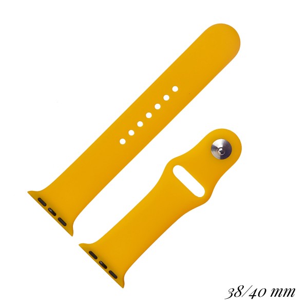 Mustard Solid Color Interchangeable Silicone Printed Smart WATCH Band for Smart WATCHes Only. Fits 3