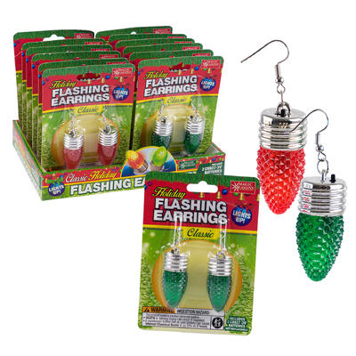 LED Flashing HOLIDAY Earrings