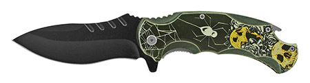 ''4.75'''' Drop Point Spring Assisted Folding Pocket KNIFE with Bottle...''