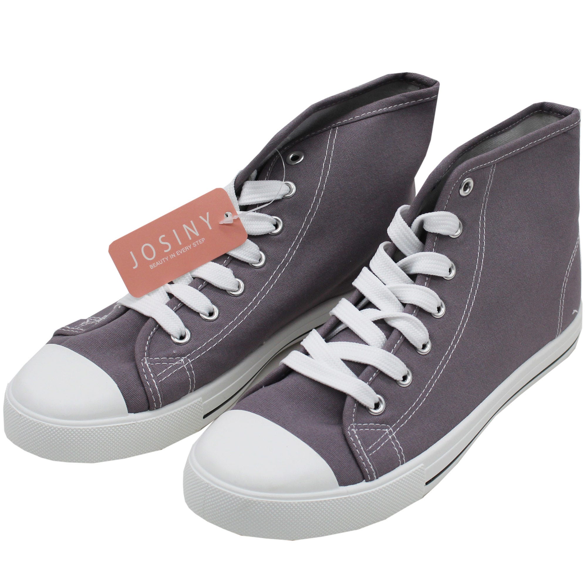 Women's Grey Mid-Top Sneaker SHOES in Assorted Sizes - Qty 6
