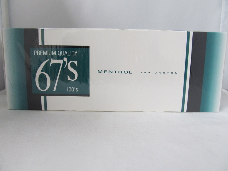 67'S All-Natural Menthol Tobacco Alternative Pack 10/20 CIGARETTES 100's 