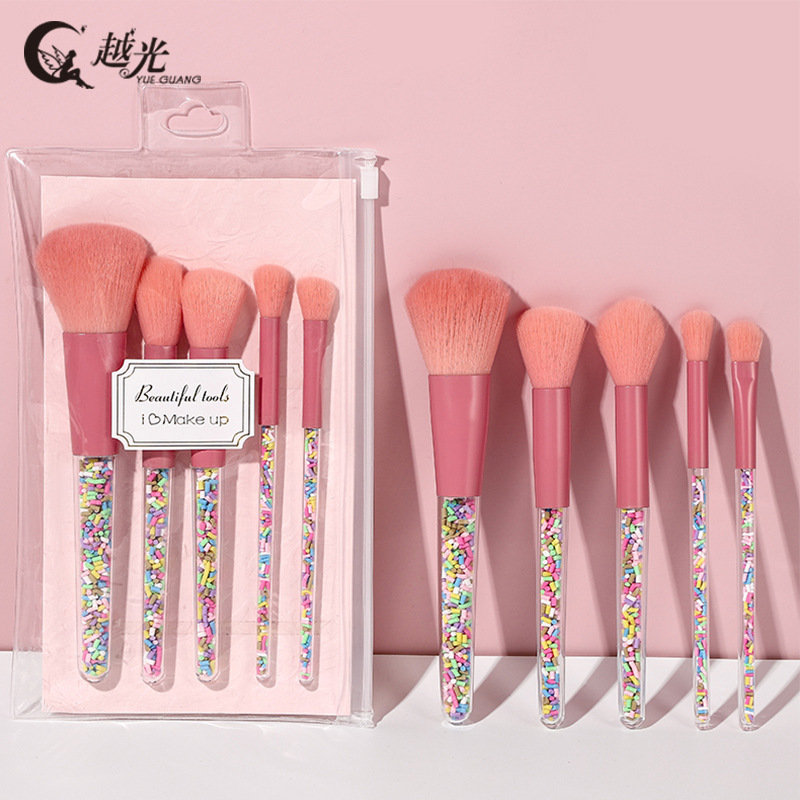 Candy Makeup Brush Beauty TOOLS Transparent Handle Makeup Makeup Brush Set