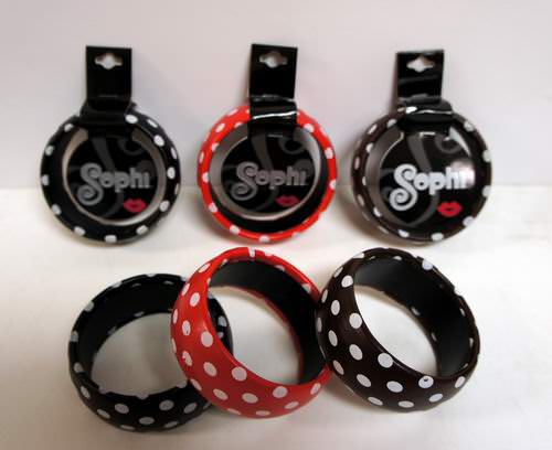 Wholesale Womens JEWELRY - Sophi Fashion Polka-Dot Bangle Bracelets