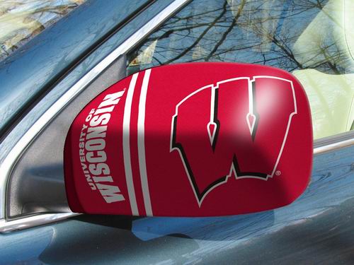Officially LICENSED NCAA Wisconsin Game Day Car Mirror Covers (2 Covers per pack)